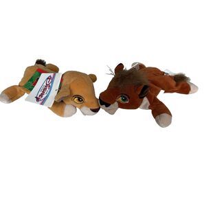 Disney The Lion King II Simba's Pride Kiara Kovu Bean Bag Beanie Plush Lot 2 VTG